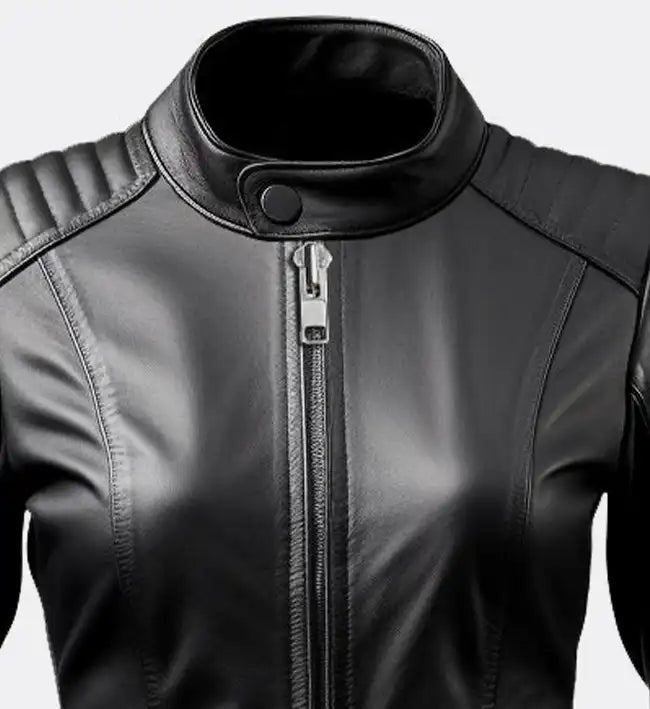 Women's Stylish Black Leather Jacket